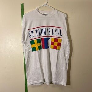 Vintage 1990 St Thomas T Shirt Sz L